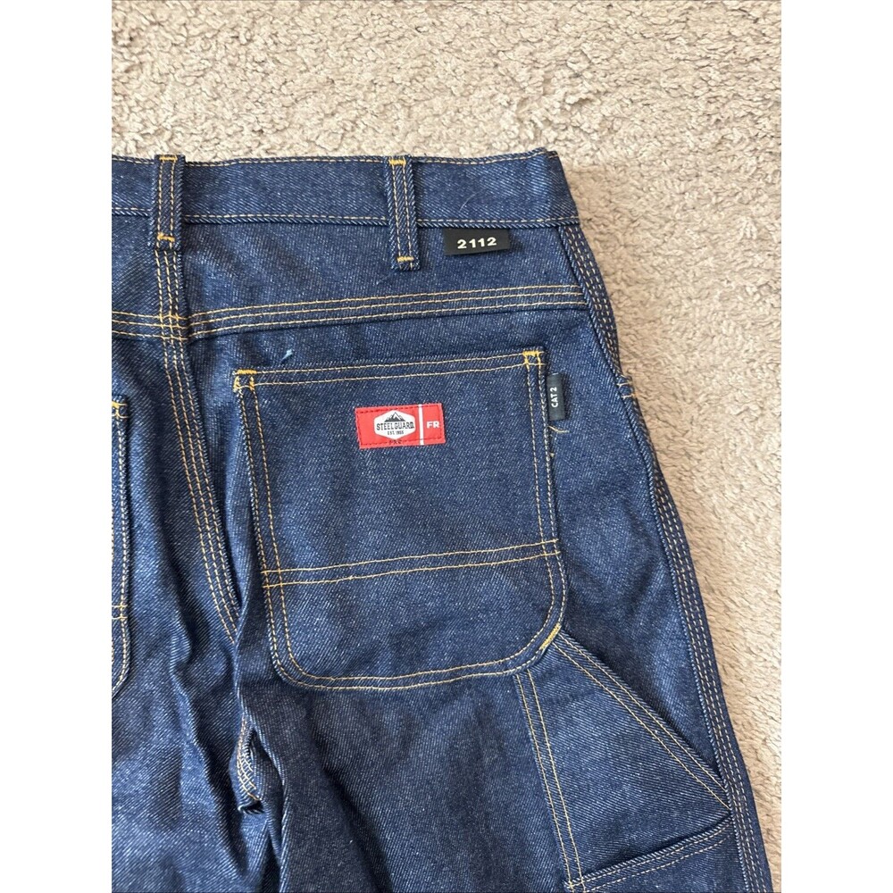 Steelguard FR Flame Resistant 2112 Cat 2 Blue Jeans Size 28x28 NWT Steel Guard